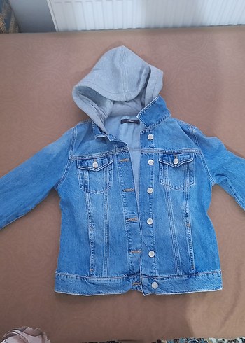 Düğmeli Mavi Kadın Denim Ceket bikac kez kullanıldi - Görsel 5
