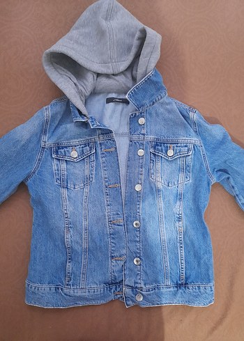 Düğmeli Mavi Kadın Denim Ceket bikac kez kullanıldi - Görsel 6