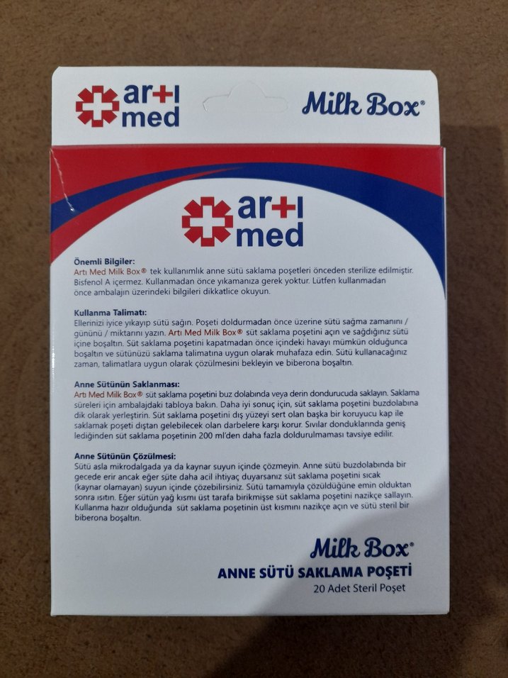 ar+l med Anne Sütü Saklama Poşeti az kullanıldı - Görsel 3