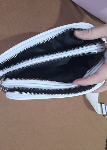 Beyaz Kapitone Kadın Çanta - Görsel 10