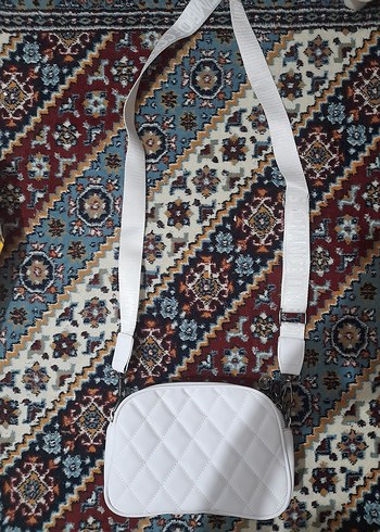 Beyaz Kapitone Kadın Çanta - Görsel 6