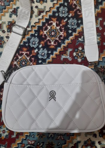 Beyaz Kapitone Kadın Çanta - Görsel 2