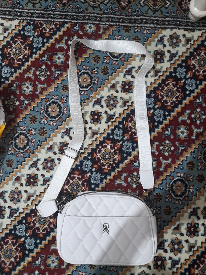 Beyaz Kapitone Kadın Çanta - Görsel 3
