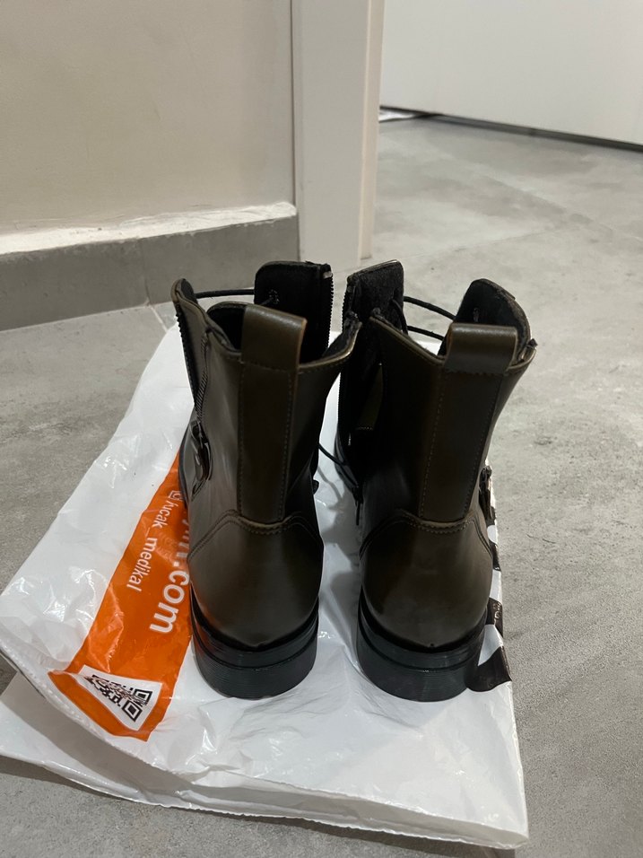 Hakiki Deri Kadın Bot - Sokak Stili - Görsel 4