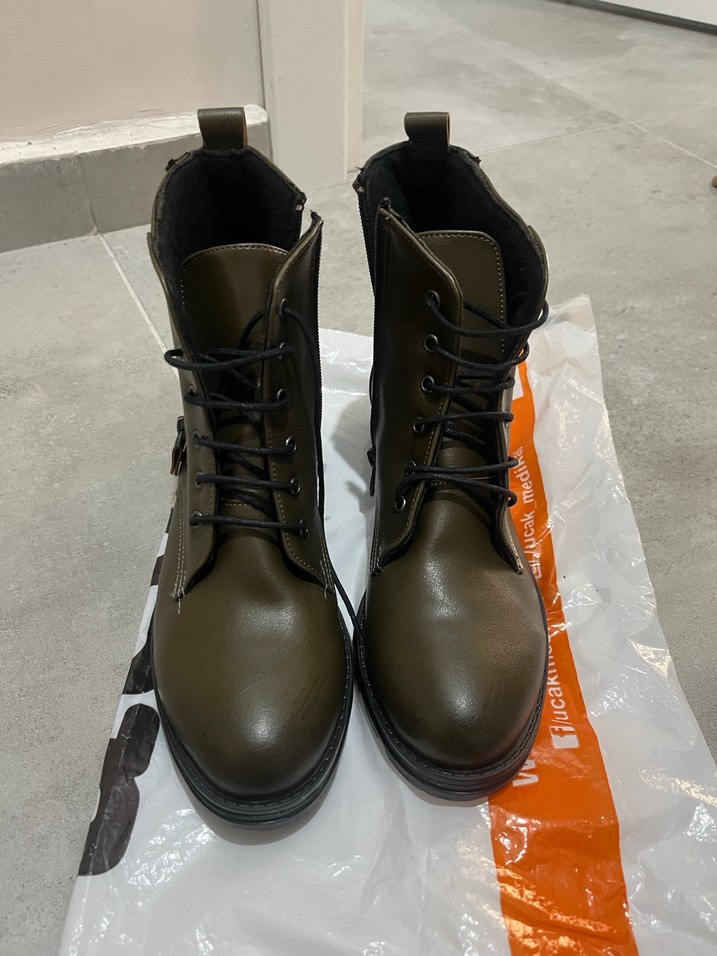 Hakiki Deri Kadın Bot - Sokak Stili - Görsel 5