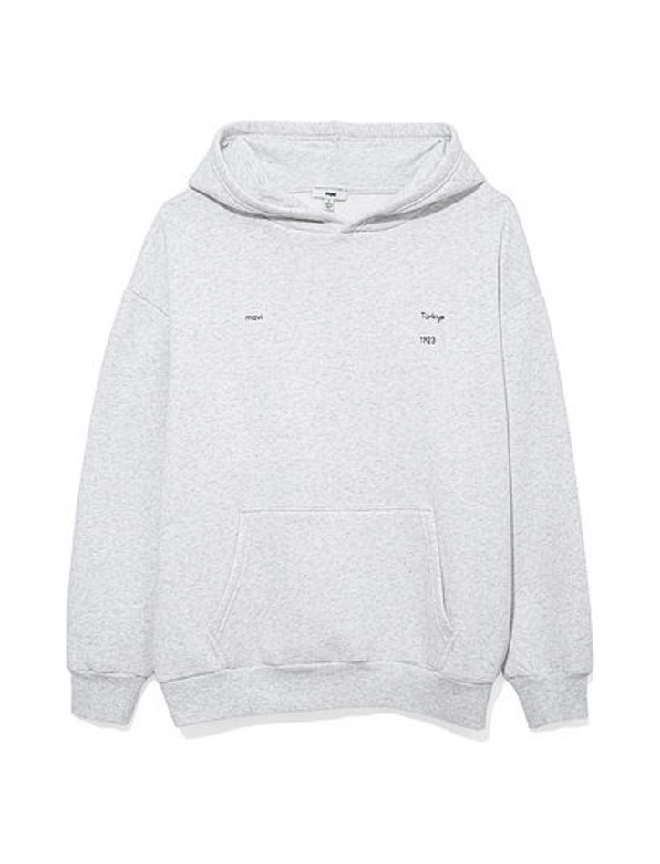 Gri Uzun Kollu Oversize Sweatshirt - Görsel 2