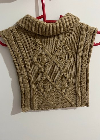 Kahverengi Triko Kolsuz Kadın Süveter - Görsel 3