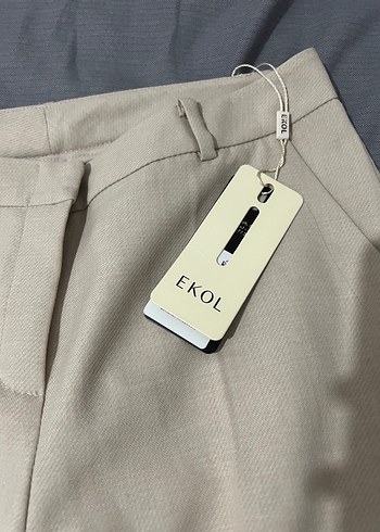 Bej Kadın Pantolon kumaş - Görsel 2