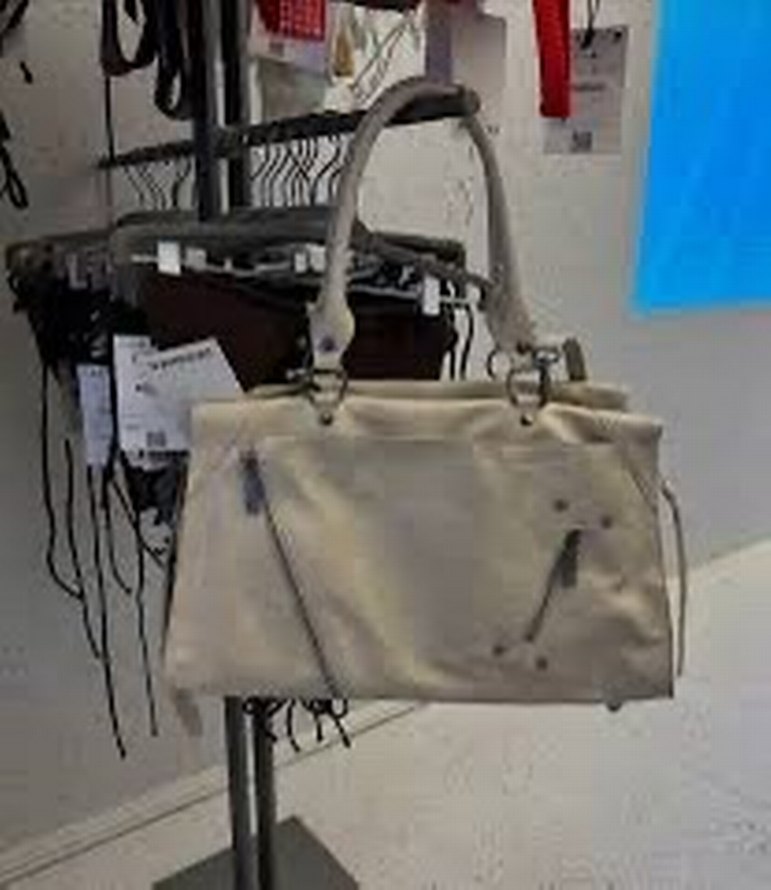 Bej Deri Kadın Çanta Tokalı Rock Punk - Görsel 4