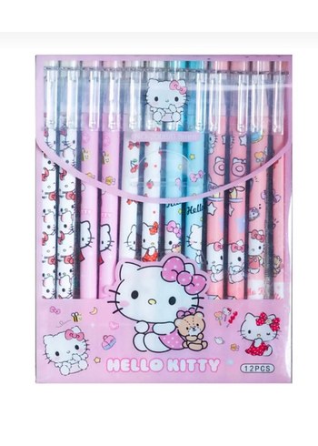 Hello Kitty 12li Silinebilir Jel Kalem Seti