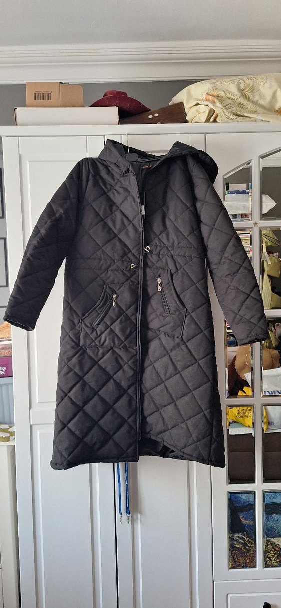 Kadın Siyah Fermuarlı mont - Görsel 2