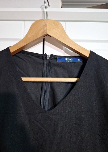 Siyah Midi Elbise - Görsel 2