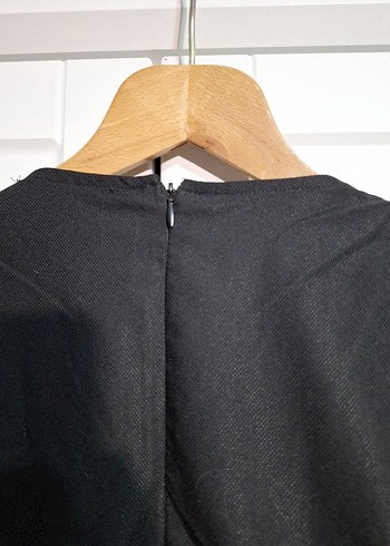 Siyah Midi Elbise - Görsel 4