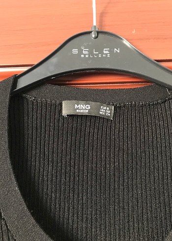 Siyah Kadın İnce Triko Basic Kazak - Görsel 2