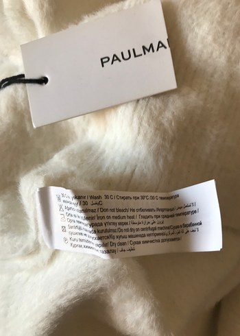 Beyaz Boğazlı Örgü Kadın Kazak - Görsel 5