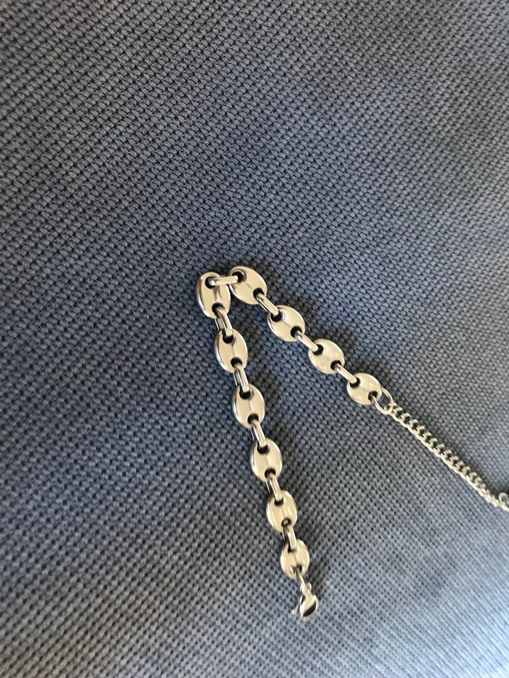 Gri Zincir Detaylı Kadın Bileklik - Görsel 3