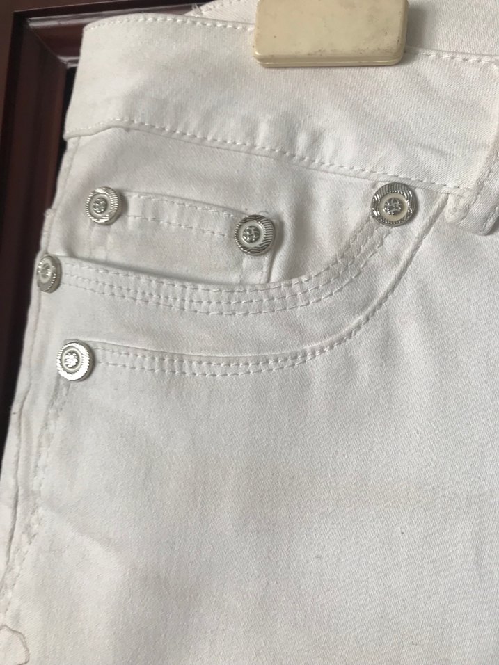 Ekru  Kadın Pantolon - Görsel 4