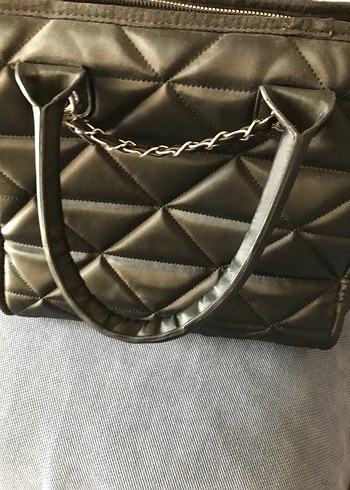 Siyah Deri Kadın Çanta - Görsel 2