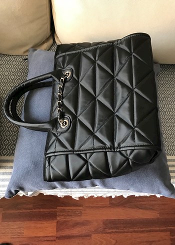 Siyah Deri Kadın Çanta - Görsel 6