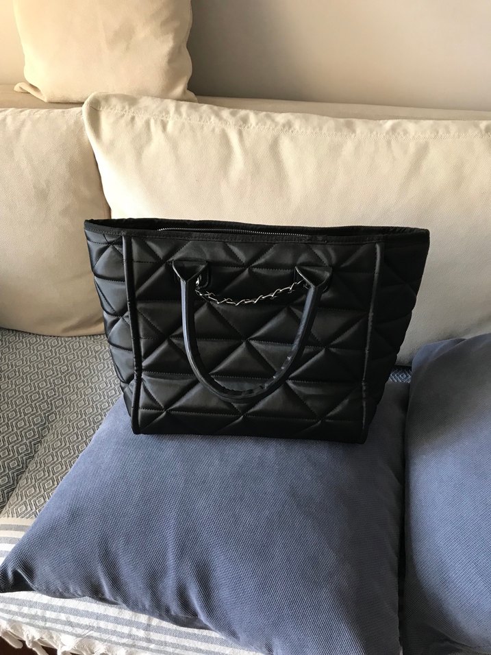 Siyah Deri Kadın Çanta - Görsel 4