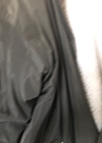 Haki Suni Kürklü Kadın Mont - Görsel 4