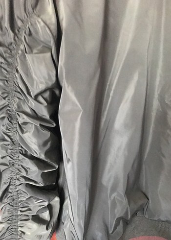 Haki Suni Kürklü Kadın Mont - Görsel 9