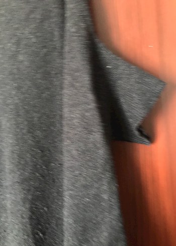 Koyu antrasit Kadın Midi Poncho - Görsel 5