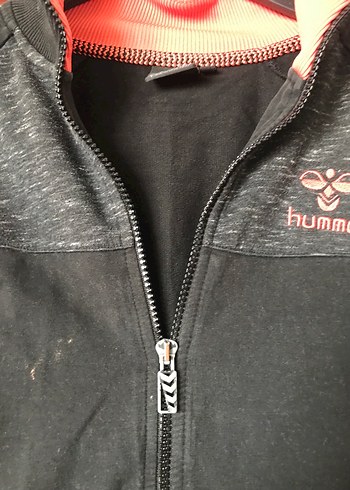 Kadın Siyah Turuncu Fermuarlı Spor Ceket - Görsel 4