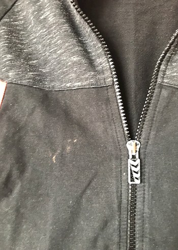 Kadın Siyah Turuncu Fermuarlı Spor Ceket - Görsel 3