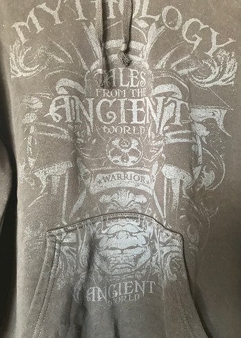 Baskılı Kapüşonlu Sweatshirt - Görsel 2