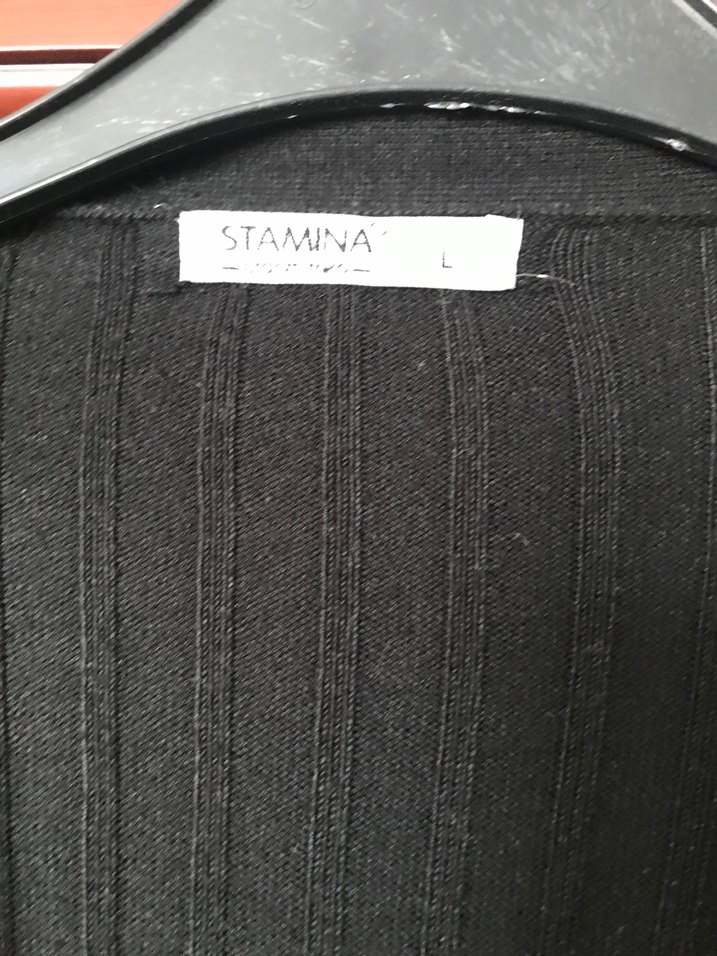 Düğmeli Siyah Midi Kadın Hırka - Görsel 2