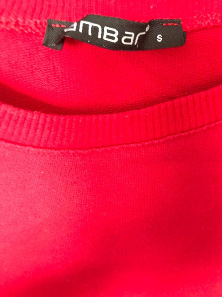 Kırmızı Kadın Uzun Kollu Basic Sweatshirt - Görsel 2