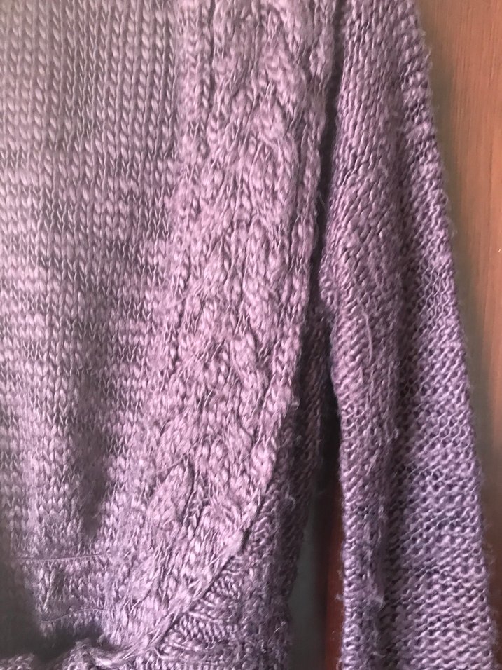 Mor Örgü Kadın Hırka - Görsel 4