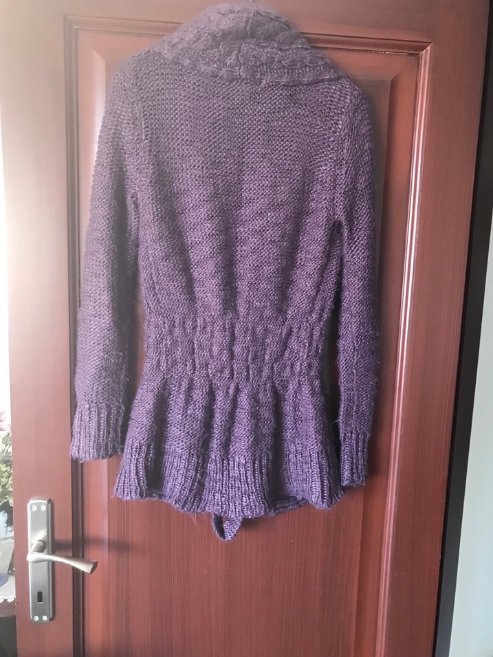 Mor Örgü Kadın Hırka - Görsel 2