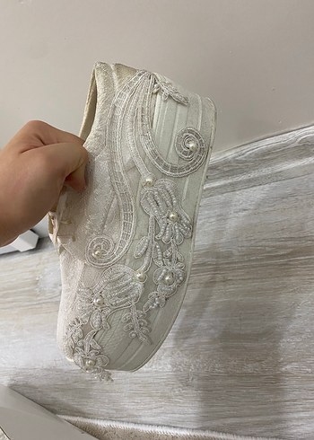 39 Beden beyaz Renk Gelin Ayakkabısı