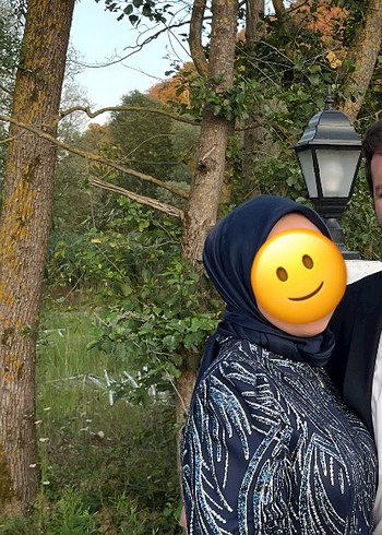 Abiye Lacivert Tesettür Abiye