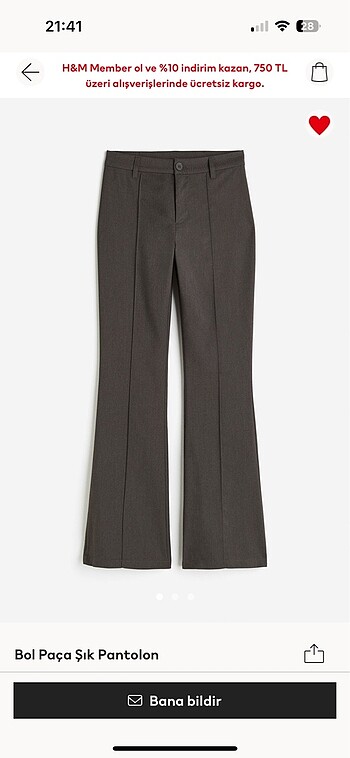 h&m kumaş pantolon