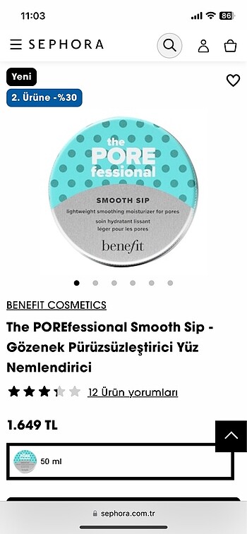 Benefit smooth sıp