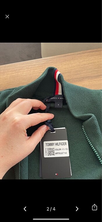 Tommy hilfiger fermuarlı hırka