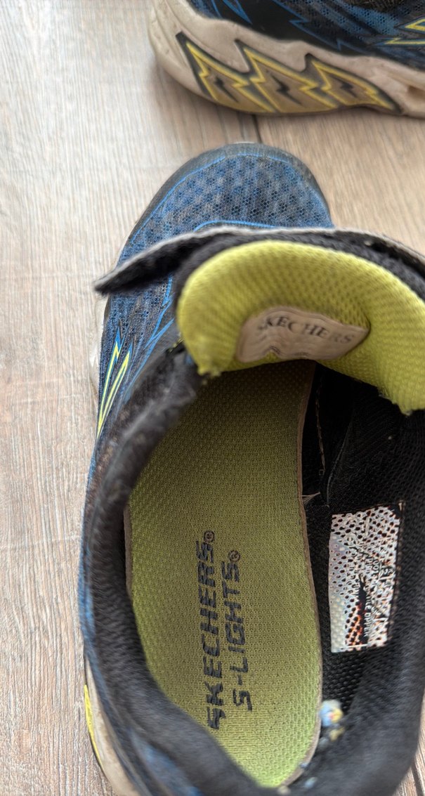 Gri Mavi Desenli Erkek Çocuk Spor Ayakkabı - Görsel 5