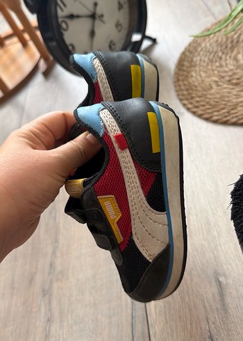 Puma Erkek Çocuk Kırmızı Siyah Spor Ayakkabı - Görsel 3