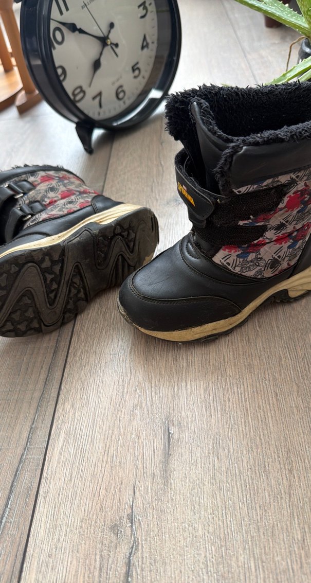 Kahverengi Yılan Desenli Erkek Botları Velcro - Görsel 3