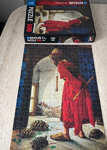 500 Parça Kırmızı Temalı Puzzle - Görsel 2