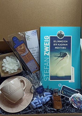 kitaplı fincanlı hediye kutusu - Görsel 2