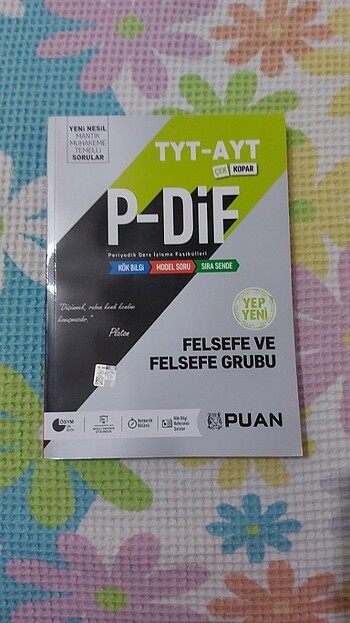 PUAN Yayınlari TYT-AYT Felsefe Grubu P-DİF