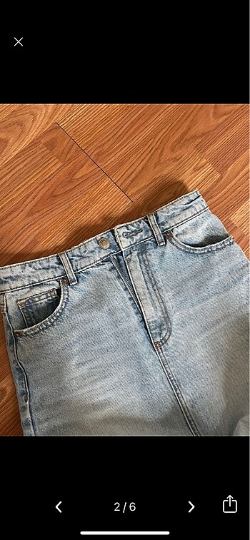 Stradivarius Stradivarius denim uzun etek