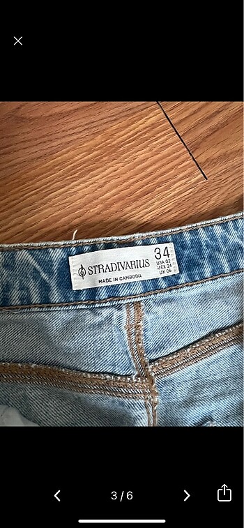 xs Beden Stradivarius denim uzun etek