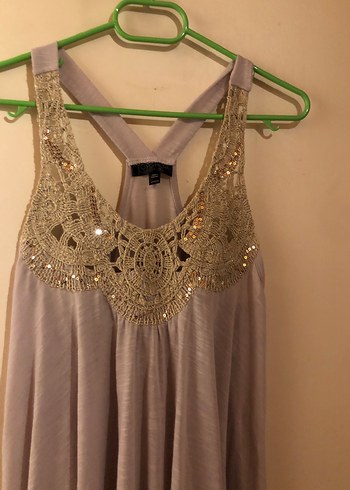 Topshop Nakışlı, Askılı Bohem üst