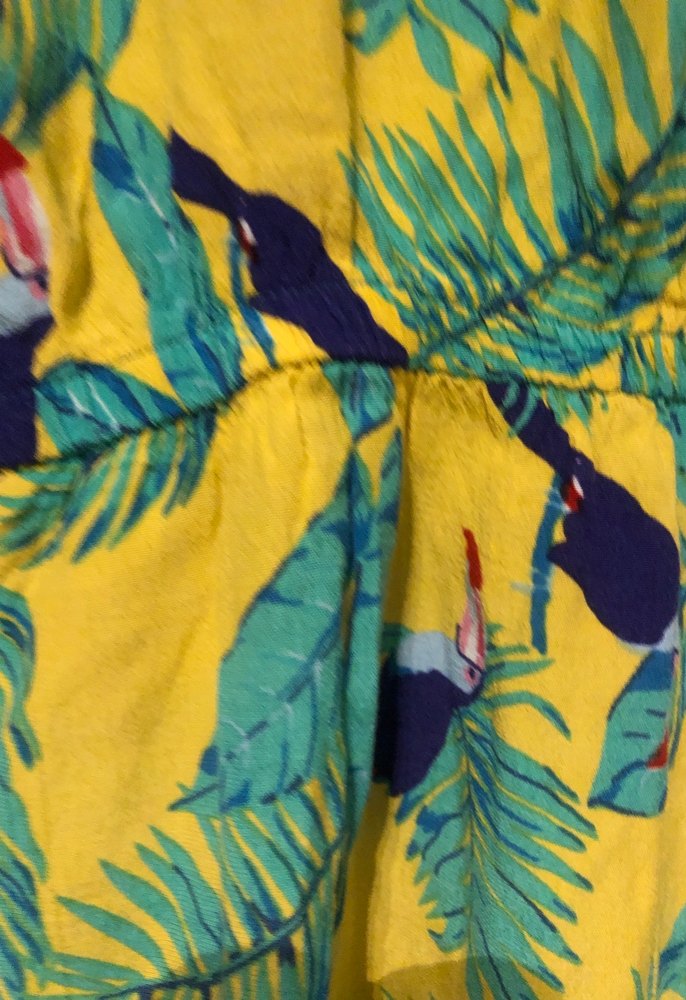 Renkli Desenli Sarı Bohem Kadın Tulum - Görsel 5