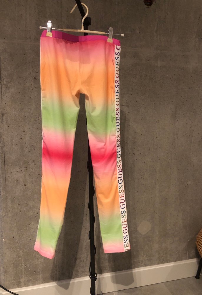 Kız cocukÇok Renkli Tie-Dye Kumaş tayt - Görsel 4